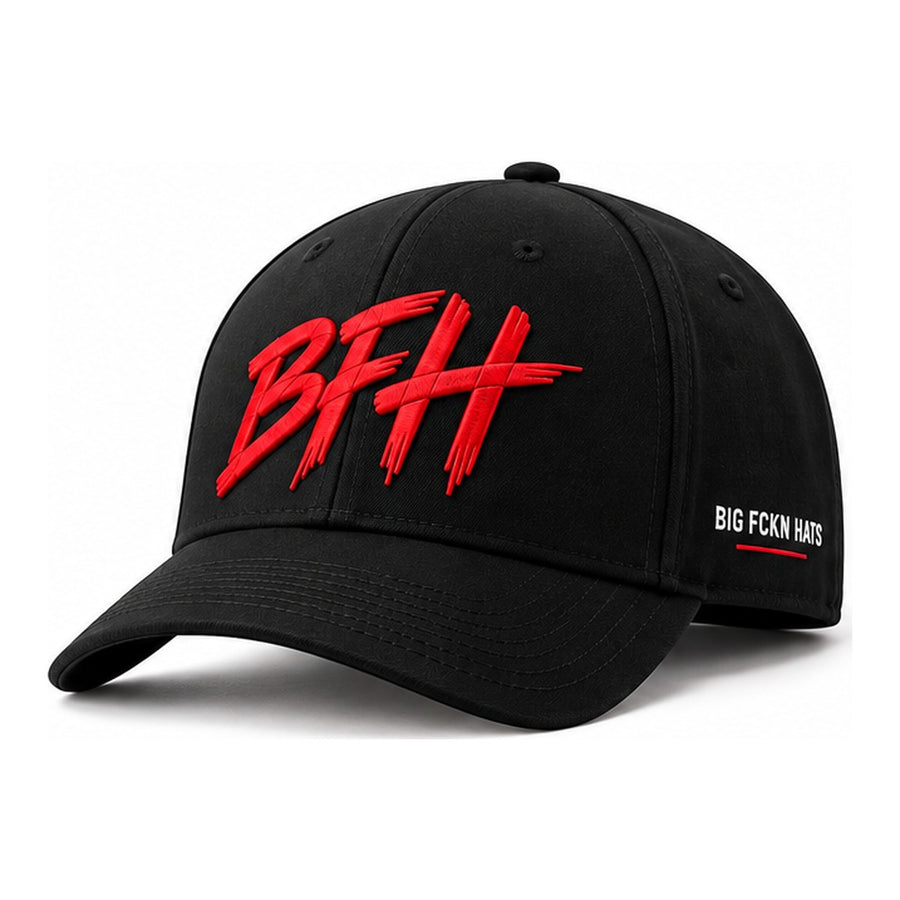 The BFH Original in Black / Red - front three-quarter view