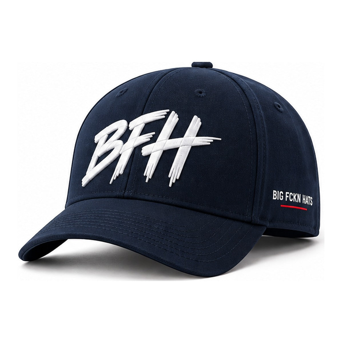 The BFH Original in Navy / White - front three-quarter view