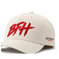The BFH Original in Stone / Red - front three-quarter view